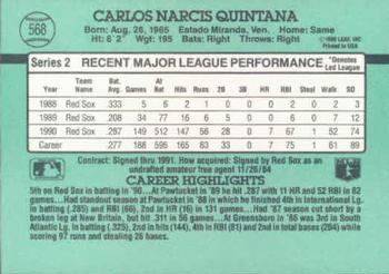 Carlos Quintana  baseball card collectible - Main Image 2