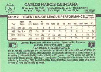 Carlos Quintana  baseball card collectible - Main Image 2
