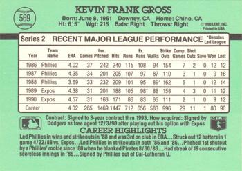 Kevin Gross  baseball card collectible - Main Image 2