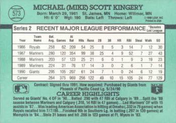 Mike Kingery  baseball card collectible - Main Image 2