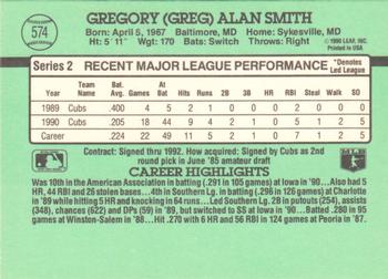 Greg Smith  baseball card collectible - Main Image 2