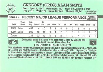 Greg Smith  baseball card collectible - Main Image 2