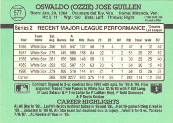 Ozzie Guillen  baseball card collectible - Main Image 2