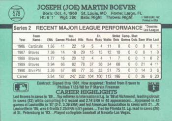 Joe Boever  baseball card collectible - Main Image 2