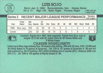 Luis Sojo  baseball card collectible - Main Image 2