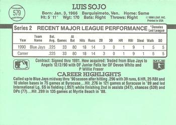 Luis Sojo  baseball card collectible - Main Image 2