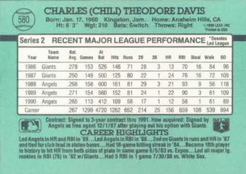 Chili Davis  baseball card collectible - Main Image 2