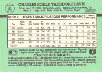 Chili Davis  baseball card collectible - Main Image 2