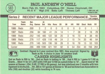 Paul O’Neill  baseball card collectible - Main Image 2
