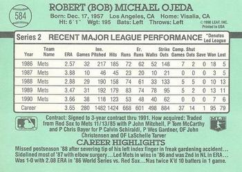 Bob Ojeda  baseball card collectible - Main Image 2