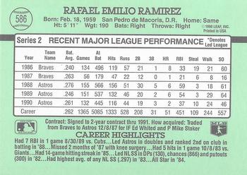 Rafael Ramirez  baseball card collectible - Main Image 2