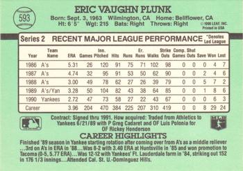 Eric Plunk  baseball card collectible - Main Image 2