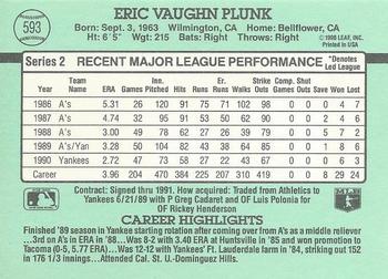 Eric Plunk  baseball card collectible - Main Image 2