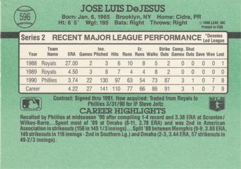 Jose DeJesus  baseball card collectible - Main Image 2