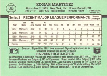 Edgar Martinez  baseball card collectible - Main Image 2