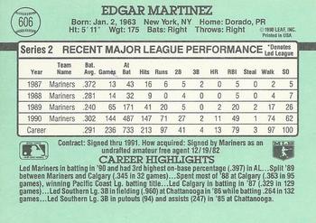 Edgar Martinez  baseball card collectible - Main Image 2