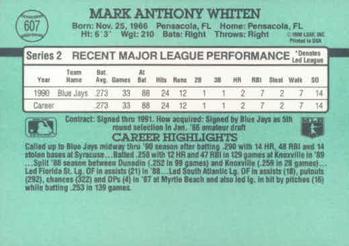Mark Whiten  baseball card collectible - Main Image 2