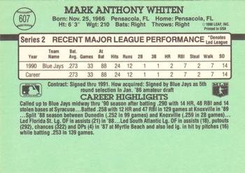 Mark Whiten  baseball card collectible - Main Image 2