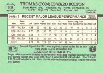 Tom Bolton  baseball card collectible - Main Image 2
