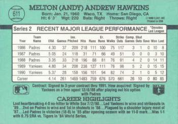 Andy Hawkins  baseball card collectible - Main Image 2