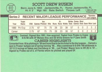 Scott Ruskin  baseball card collectible - Main Image 2