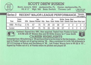 Scott Ruskin  baseball card collectible - Main Image 2