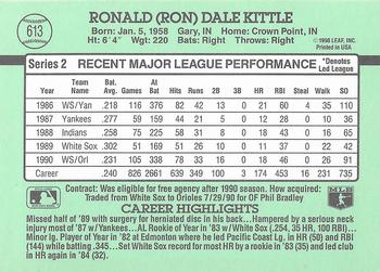 Ron Kittle  baseball card collectible - Main Image 2