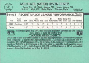 Mike Perez  baseball card collectible - Main Image 2