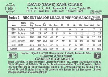 Dave Clark  baseball card collectible - Main Image 2