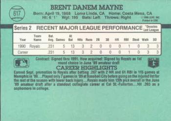 Brent Mayne  baseball card collectible - Main Image 2