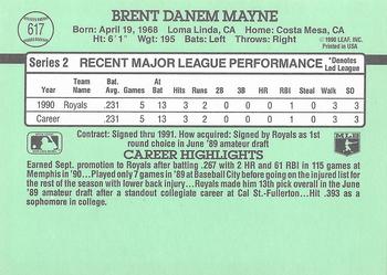 Brent Mayne  baseball card collectible - Main Image 2