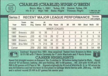 Charlie O’Brien  baseball card collectible - Main Image 2