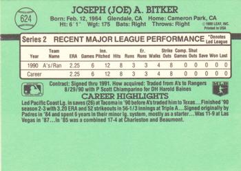Joe Bitker  baseball card collectible - Main Image 2