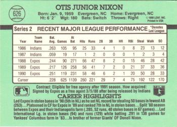 Otis Nixon  baseball card collectible - Main Image 2