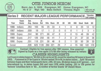 Otis Nixon  baseball card collectible - Main Image 2
