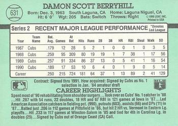 Damon Berryhill  baseball card collectible - Main Image 2
