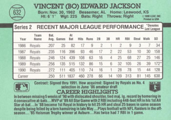 Bo Jackson  baseball card collectible - Main Image 2
