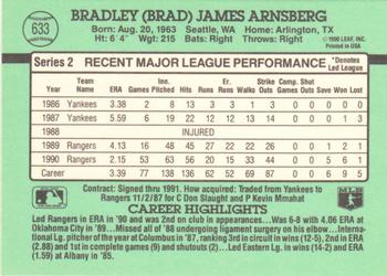 Brad Arnsberg  baseball card collectible - Main Image 2