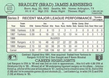 Brad Arnsberg  baseball card collectible - Main Image 2