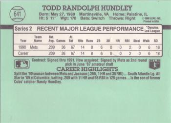 Todd Hundley  baseball card collectible - Main Image 2