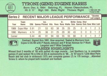 Gene Harris  baseball card collectible - Main Image 2