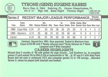 Gene Harris  baseball card collectible - Main Image 2
