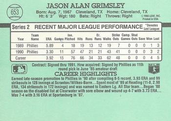 Jason Grimsley  baseball card collectible - Main Image 2
