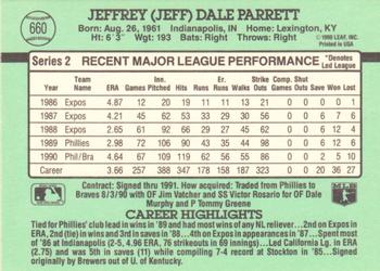 Jeff Parrett  baseball card collectible - Main Image 2