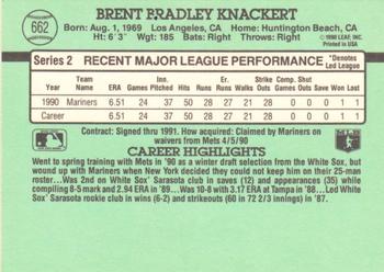 Brent Knackert  baseball card collectible - Main Image 2