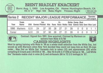 Brent Knackert  baseball card collectible - Main Image 2