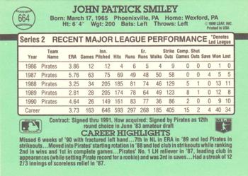 John Smiley  baseball card collectible - Main Image 2