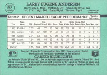 Larry Andersen  baseball card collectible - Main Image 2