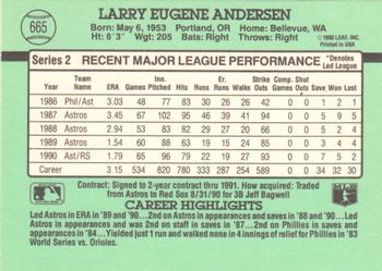 Larry Andersen  baseball card collectible - Main Image 2