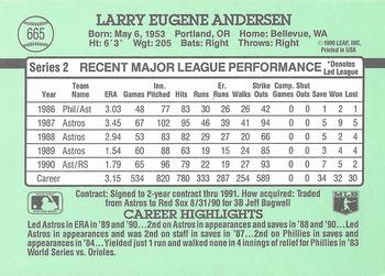 Larry Andersen  baseball card collectible - Main Image 2